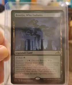 Magic the Gathering Boseiju Who Endures Kamigawa Neon Dynasty Regular Rare Card - Image 1