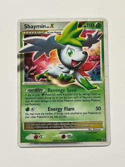 2009 Pokemon Black Star Promo Shaymin LV.X DP39 Holo Card (LP) - Image 1