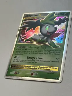 2009 Pokemon Black Star Promo Shaymin LV.X DP39 Holo Card (LP) - Image 3