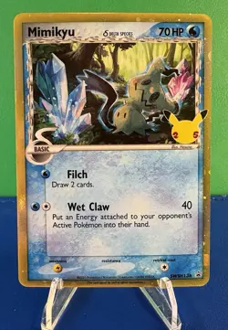 Pokemon TCG Mimikyu SWSH136 Holo Rare Promo Card Celebrations Collection - NM - Image 1