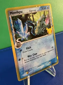 Pokemon TCG Mimikyu SWSH136 Holo Rare Promo Card Celebrations Collection - NM - Image 3
