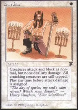 1 x Holy Day - Legends - Heavy Play - MTG - Image 1