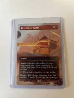 Fire Nation Turret 0064 Borderless Regular Magic The Gathering Avatar Airbender - Image 1