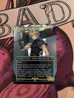 Cloud, Ex-SOLDIER (Borderless) Commander: Final Fantasy Foil - Image 1