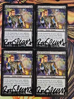 Dark Confidant x4 - Ravnica (Signed by Artist) Magic the Gathering MTG! - Image 1