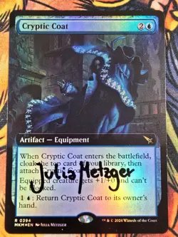 Cryptic Coat Extended Art FOIL - MKM (Signed by Artist) Magic the Gathering MTG! - Image 1