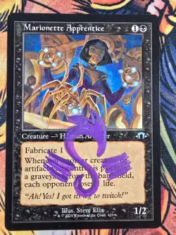 Marionette Apprentice (SHADOW Signed by Artist) Magic the Gathering MTG! - Image 1