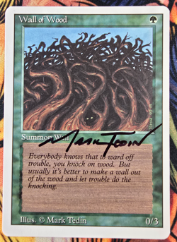 Wall of Wood, Revised (Signed Artist's Proof) Magic the Gathering MTG! - Image 1