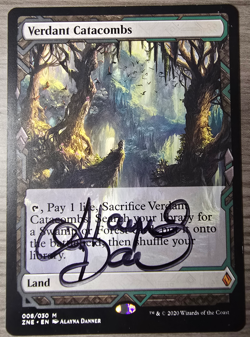 Verdant Catacombs (Signed by Artist) Expeditions Magic the Gathering MTG! - Image 1
