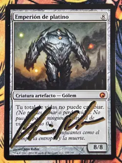 Platinum Emperion, Spanish (SHADOW Signed by Artist) Magic the Gathering MTG! - Image 1