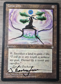 Zuran Orb (Signed by Artist Sandra Everingham) Ice Age Magic the Gathering MTG! - Image 1