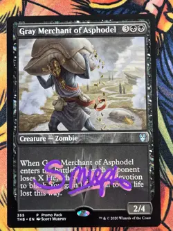 Gray Merchant of Asphodel (SHADOW Signed by Artist) Magic the Gathering MTG! - Image 1