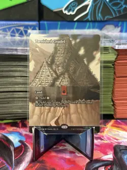 Tarnished Citadel (Borderless) Mythic MTG Avatar Eternal - Image 1