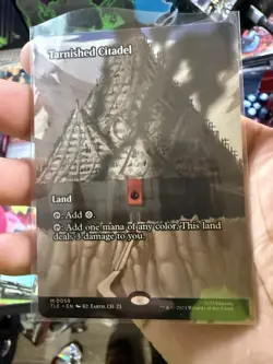 Tarnished Citadel (Borderless) Mythic MTG Avatar Eternal - Image 3