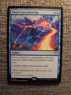 FIERCE GUARDIANSHIP ~ NM ~ MTG Magic- CMM Commander Masters 0094 - Image 1