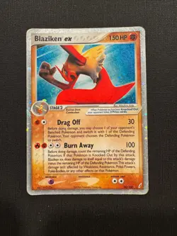 Pokemon TCG Blaziken EX Crystal Guardians Holo Card 90/100 HP - Image 1