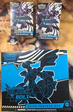 Pokemon Scarlet & Violet - BLACK BOLT Elite Trainer Box ETB and 2 Booster Bundle - Image 1