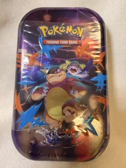 Pokemon TCG - Mega Evolutions Heroes Mini Tin - Mega Kangaskhan - New Sealed - Image 1