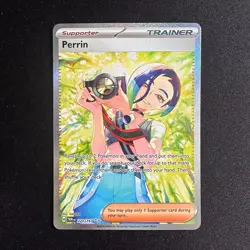 PERRIN 220/167 - TWILIGHT MASQUERADE FULL ART TRAINER POKEMON 2024 NM - Image 1