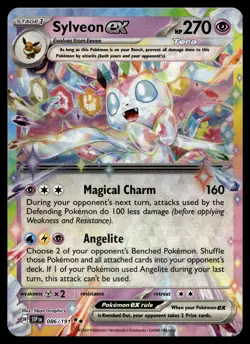 SYLVEON EX 086/191 DOUBLE RARE SURGING SPARKS POKEMON - Image 1