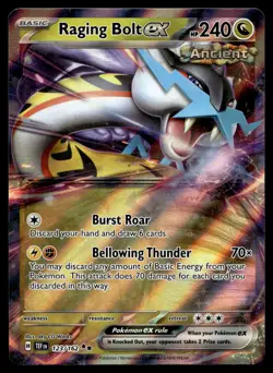 RAGING BOLT EX 123/162 DOUBLE RARE TEMPORAL FORCES POKEMON - Image 1
