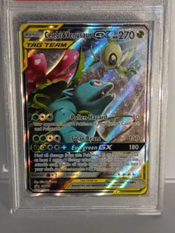 Celebi & Venusaur GX #SM167 Pokemon Tag Team Promo PSA 9 - Image 2