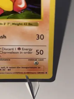 Pokemon TCG Charmeleon 024/102 Base Set Regular Shadowless - LP - Image 5
