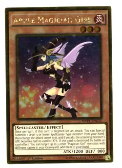 Yu-Gi-Oh Card: Apple Magician Girl MVP1-ENG15 Gold Rare 1st Edition! EX - Image 1