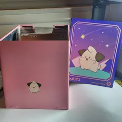 Pokemon Chinese Exc Cleffa Deck Tin w/ SEALED Promo + Card Dividers - Image 2