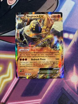 Regirock EX - 43/124 - Pokemon Fates Collide XY Ultra Rare Card DMG - Image 1