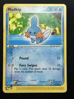 Mudkip Ruby and Sapphire 60/109 Pokemon Card HP - Image 1