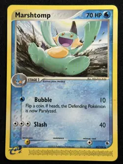 Marshtomp Ruby and Sapphire 40/109 Pokemon card LP-NM - Image 1