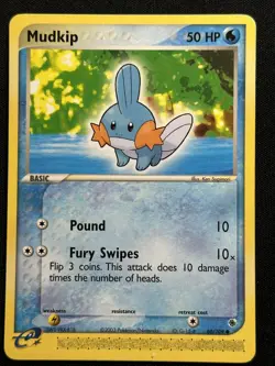 Mudkip Ruby and Sapphire 60/109 Pokemon card LP-NM - Image 1