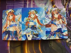 Genshin Impact Nilou - Goddess Story Waifu - Flower Girl 3 Tri-fold Folding Card - Image 2