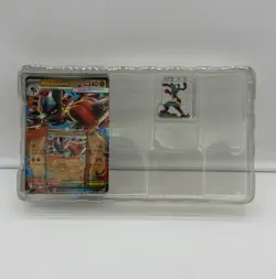Mega Lucario Figure & Mega Lucario Promo Card & Jumbo Promo Card Mint From Box - Image 1