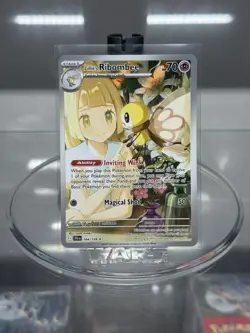 Pokemon TCG Journey Together Lillie's Ribombee Illustration Holo Card 164/159 - Image 1