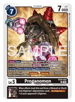 Digimon Ex10 Sinister Order Proganamon Common Card EX10-032 - Image 1