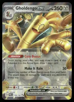 Gholdengo ex Double Rare Prize Pack Series Cards 139/182 NM - Image 1