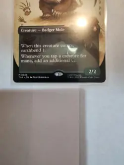 MTG Avatar Badgermole Cub (Borderless) #326 Mythic- Pack Fresh Non-foil - Image 3