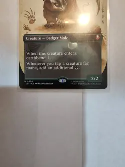 MTG Avatar Badgermole Cub (Borderless) #326 Mythic- Pack Fresh Non-foil - Image 4