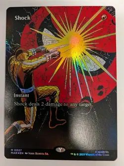 Shock (Borderless) Marvel Universe Eternal-Legal Foil - MTG MYTHIC - Image 1