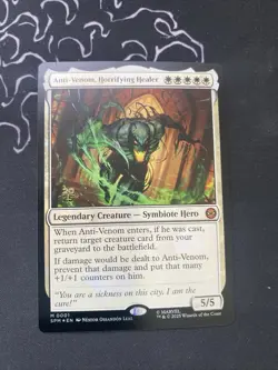 Anti-Venom, Horrifying Healer Marvel's Spider-Man Foil Pre Release Promo - Image 1