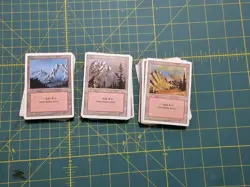 1994 Magic: The Gathering - Revised x75 MOUNTAIN (25A, 25B,25C - Basic Land - Image 1