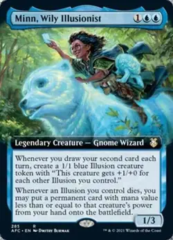 Minn, Wily Illusionist (Extended Art) - Commander: Adventures in the Forgotten R - Image 1
