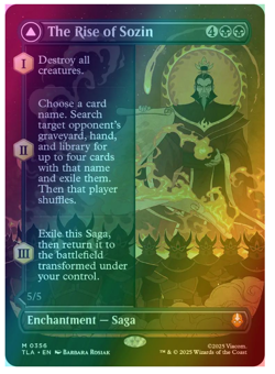 The Rise of Sozin // Fire Lord Sozin - Foil - Borderless Avatar MTG - Image 1