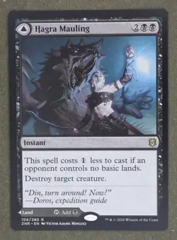Mtg Hagra Mauling 106 Regular Black Zendikar Rising; M/NM - Image 1