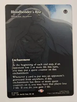 Mtg Avatar The Last Airbender Bloodbender's Rise Borderless NM - Image 1