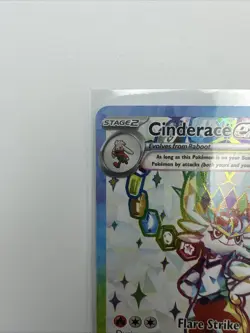 Cinderace ex 157/142 Stellar Crown Full Art Ultra Rare Holo Pokemon Card NM - Image 4