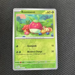 Bounsweet 16/197 Reverse Holo Pokemon TCG: Obsidian Flames Near Mint (NM) - Image 1