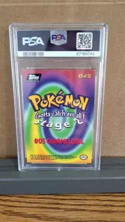 1999 Topps Pokemon The Movie Edt Charmeleon #5 Movie Edt-Foil PSA MINT 9 - Image 2